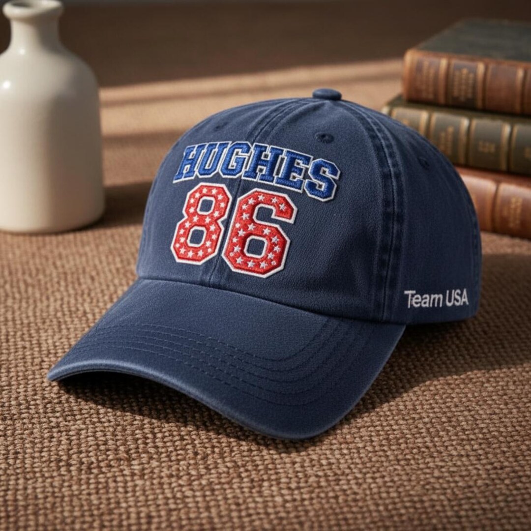 Hughes Performance Hat Jack Hughes 86 Team USA Hockey Embroidered Hat, 2026 Winter Games ...