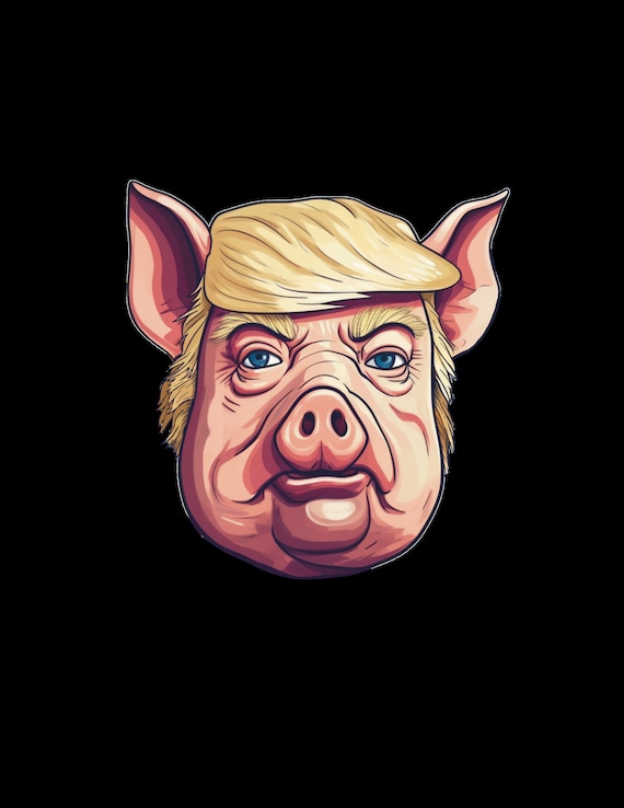 Varken Trump Sticker - Etsy Nederland