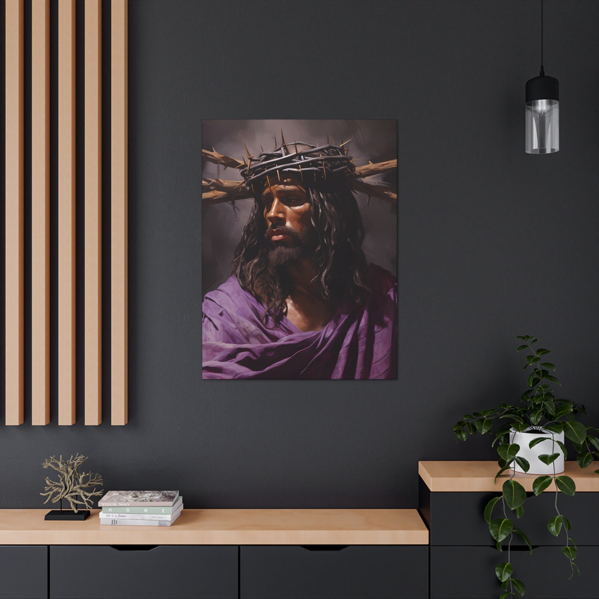 African American Art Black Jesus Wall Art Modern Art Religious