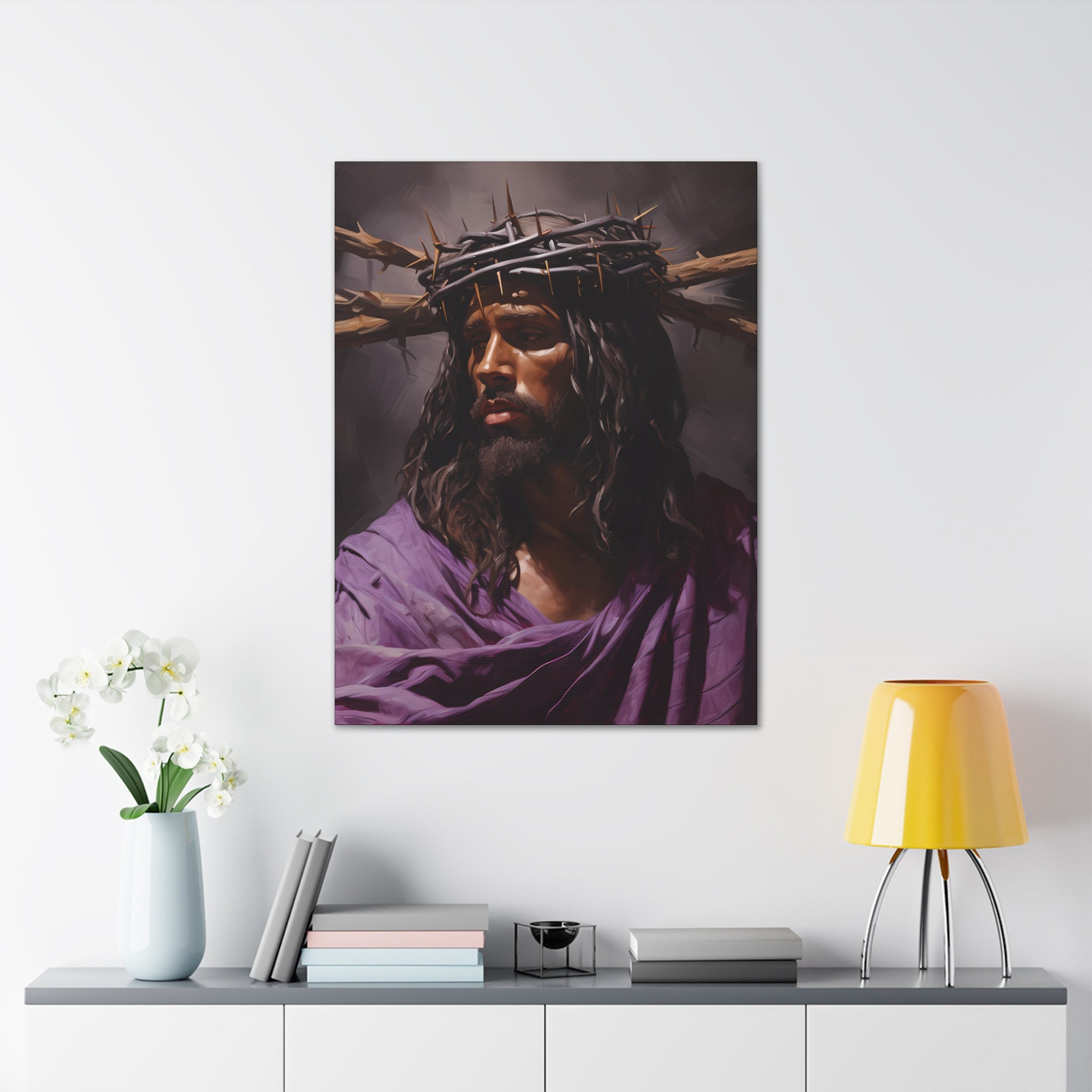 African American Art Black Jesus Wall Art Modern Art Religious