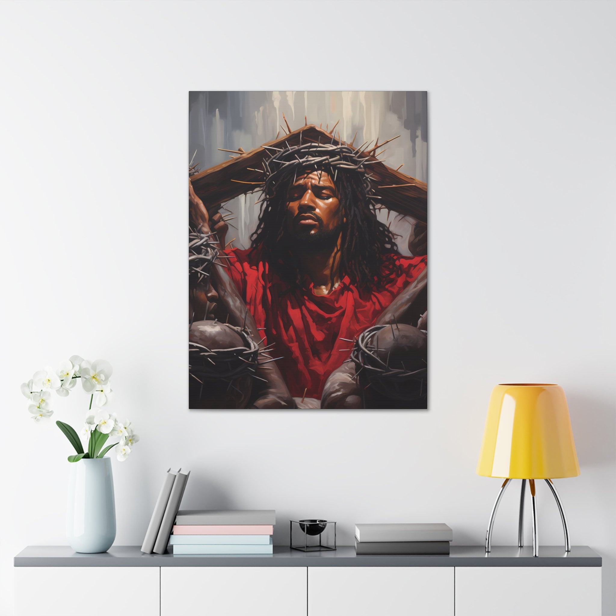 African American Art Black Jesus Wall Art Modern Art Religious Christian Artwork Christian