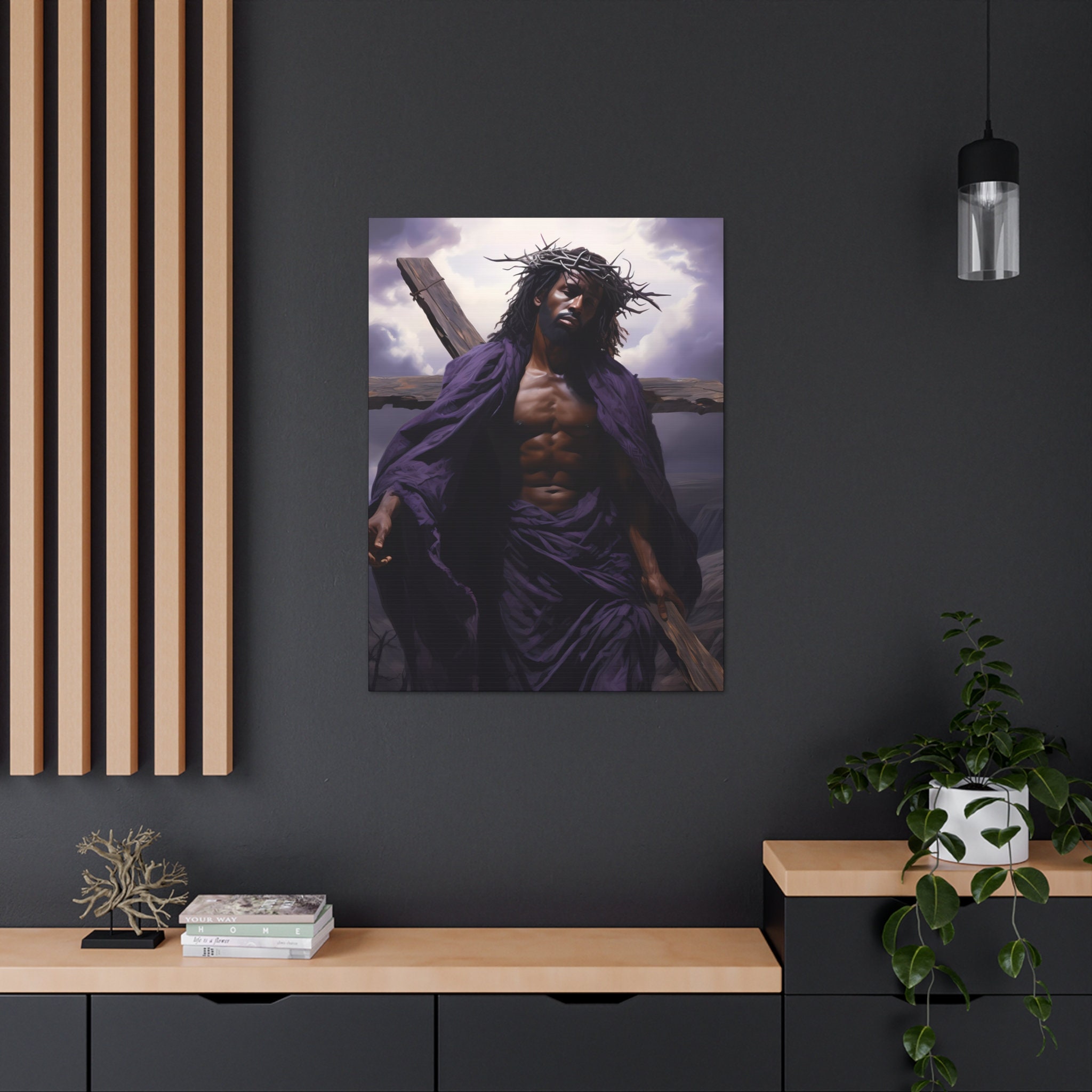 African American Art Black Jesus Wall Art Modern Art Religious Christian Artwork Christian