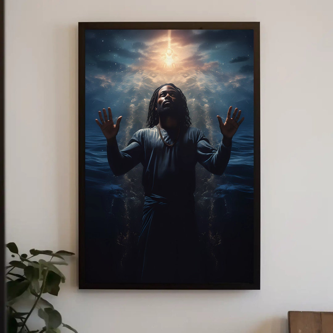 African American Art Black Jesus Wall Art Modern Art Etsy