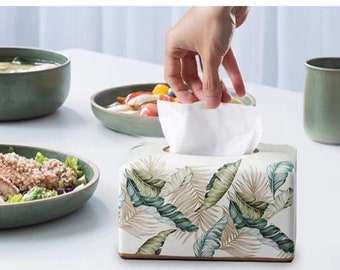 Artfully Adorned: Ceramic Tissue Holder