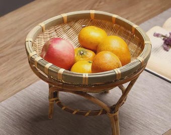 Crafted Elegance: Bamboo Weaving Fruit and snack Basket