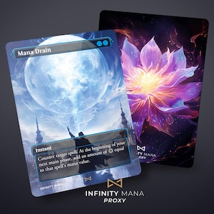 Drain de mana - Cartes proxy premium, carte personnalisée, illustration complète