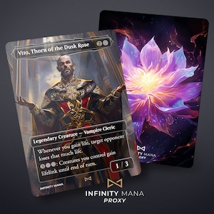 Vito, Thorn of the Dusk Rose - Proxy Cards Premium, Full Art Commander