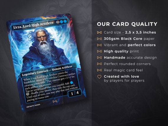 Blue Full Art Proxy Card Set Commander Cards, Set of 10 - Etsy Blue Full Art Proxy Card Set Commander Cards, Set of 10 - Etsy