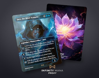 Jace, the Mind Sculptor Custom Magic the Gathering Card Full Art