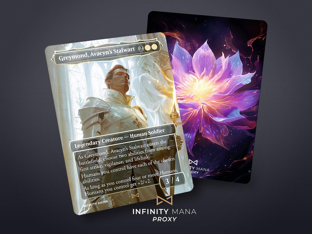 Greymond Avacyn's Stalwart Proxy Card: Full Art Custom Card - Etsy