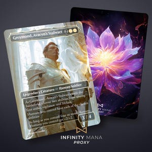 Le fidèle de Greymond Avacyn - cartes proxy premium, carte personnalisée, illustration complète