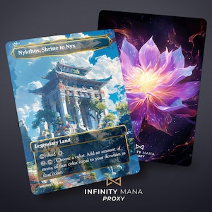 Nykthos, sanctuaire de Nyx - Cartes proxy premium, illustration complète