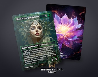 Nissa, Resurgent Animist Proxy Card: Full Art Commander Card