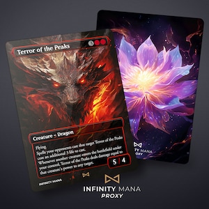 Terror of the Peaks - Cartes proxy premium, carte Commandant entièrement illustrée