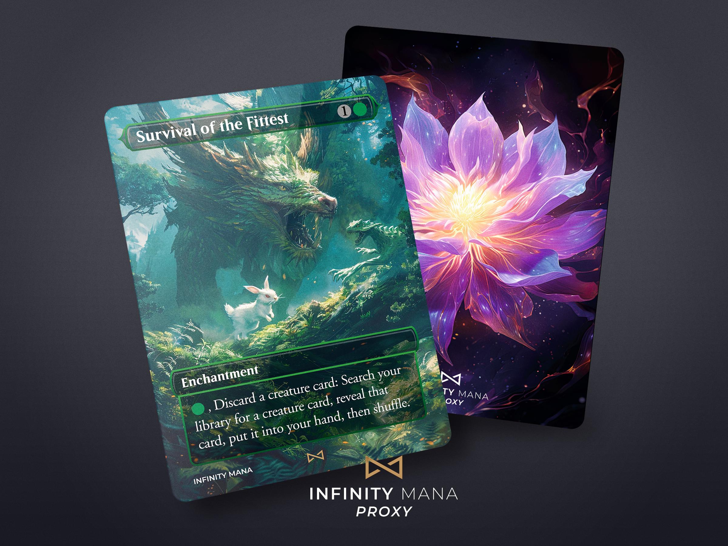 Survival of the Fittest Proxy Card – Full Art TCG - Etsy