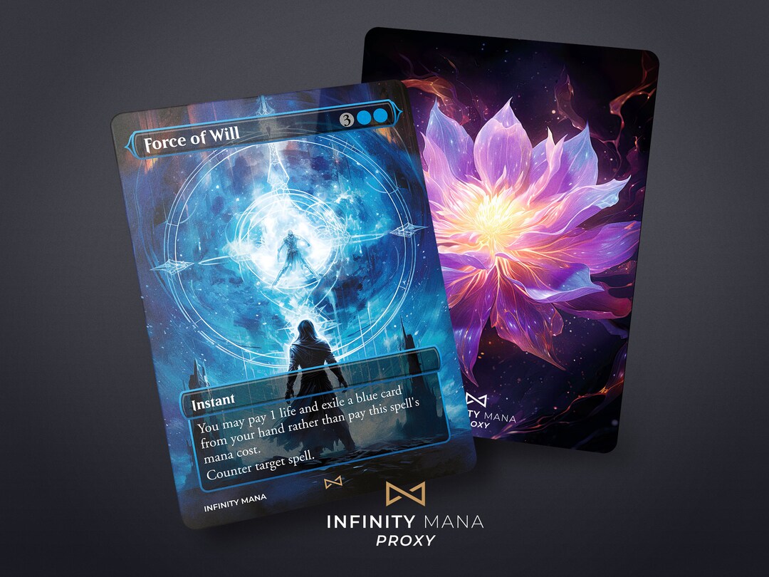 Force of Will Proxy Card – Full Art Commander Card - Etsy