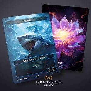 Jeton requin - Cartes proxy premium, illustrations complètes