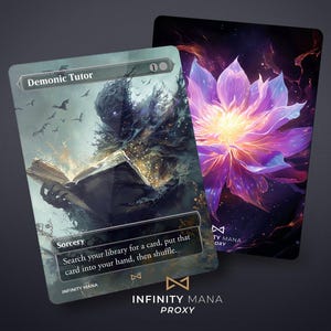 Tuteur démoniaque - Cartes proxy premium, carte Commandant entièrement illustrée