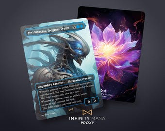 Jin-Gitaxias Proxy Card, Full Art, TCG Test Card