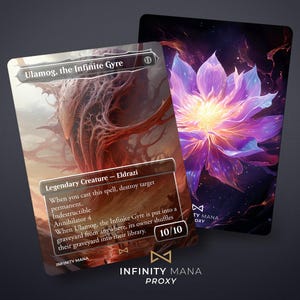 Ulamog the Infinite Gyre – Premium Proxy Cards, karta dowódcy w pełnej wersji artystycznej