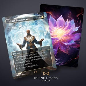 Teferi's Protection - Cartes proxy premium, carte personnalisée, illustration complète