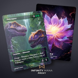 Polyraptor - Cartes proxy premium, carte Commander entièrement illustrée