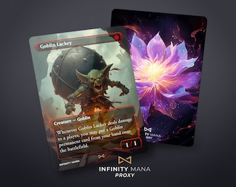 Goblin Lackey Proxy Card: Full Art Commander Card