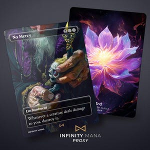 No Mercy - Cartas Proxy Premium, Carta de Comandante de Arte Completa