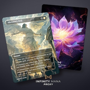 Volontà di Akroma - Carte Proxy Premium, Carta Comandante Full Art