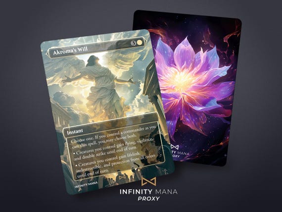 Akroma's Will Proxy Card: Full Art Commander Card - Etsy UK