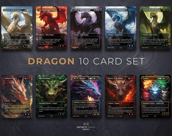 Dragon Proxy Cards: Full Art Commander Set
