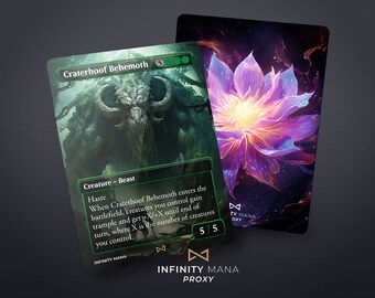 Craterhoof Behemoth Proxy Card: Full Art Commander Card
