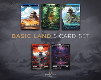 Full Art Basic Lands Proxy Card Set - TCG 600DPI