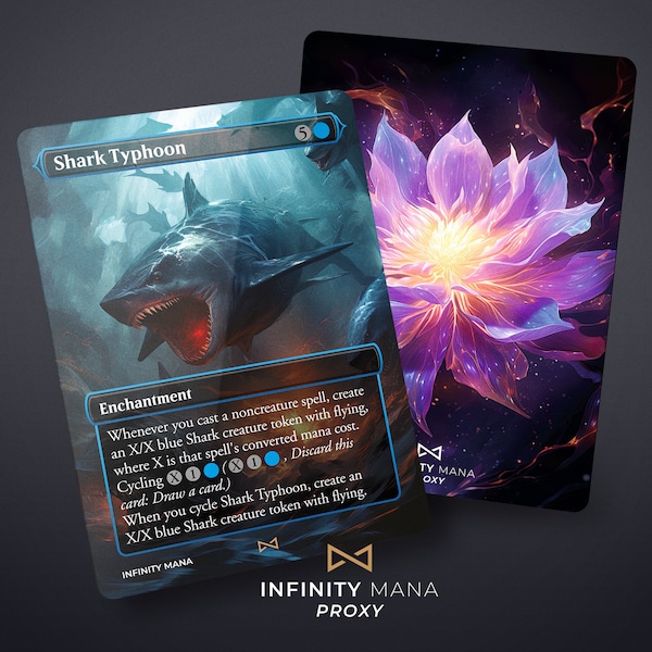 Shark Typhoon - Premium Proxy MTG Cards,  Full Art Commander card