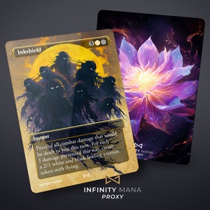 Inkshield - Carte proxy premium, carta comandante Full Art