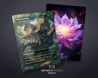 Burgeoning Proxy Card: Full Art TCG Card