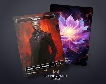 Vampire Token Card: Full Art Proxy, Commander Card