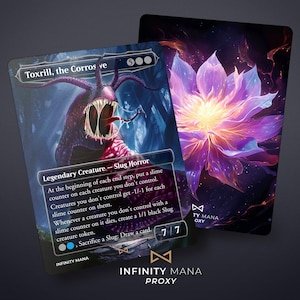 Toxrill the Corrosive - Premium proxykaarten, Full Art Commander-kaart