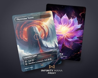 Phyrexian Tower Proxy Card: Full Art Commander Card