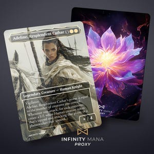 Adeline, Resplendent Cathar Proxy Card, Full Art Commander