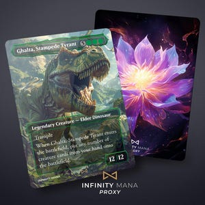 Ghalta, Stampede Tyrant - Premium proxykaarten, Full Art Commander-kaart