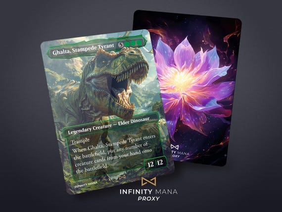 Ghalta, Stampede Tyrant Proxy Card - Full Art Commander Card - Etsy