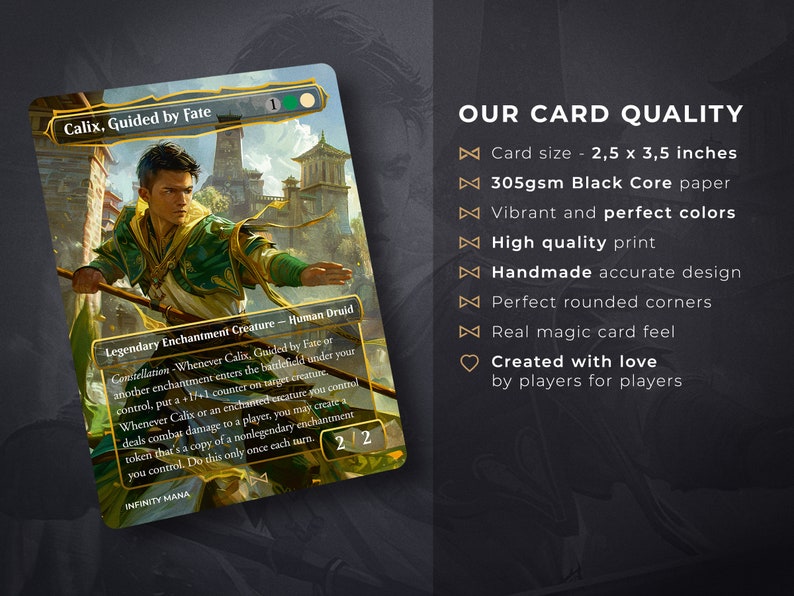 Calix, Guided by Fate Proxy Card: Full Art Commander Card - Etsy