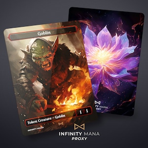 Jeton gobelin - Cartes proxy premium, carte Commandant entièrement illustrée