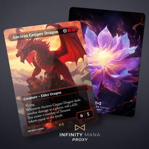 Dragon de cuivre antique - Cartes proxy premium, illustrations complètes