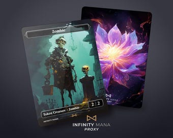 Zombie Token: Full Art Proxy Card