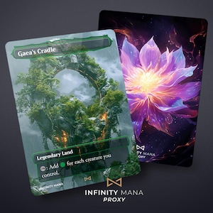 Gaea's Cradle - Premium proxykaarten, Full Art Commander-kaart