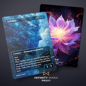 Subtilité - Cartes proxy premium, carte Commander entièrement illustrée