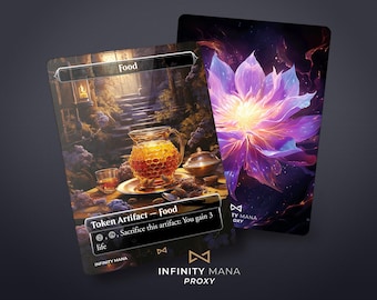 Full Art Food Token Proxy Card – TCG Quality