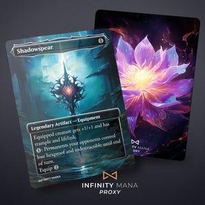 Shadowspear - Cartes proxy premium, carte Commander entièrement illustrée